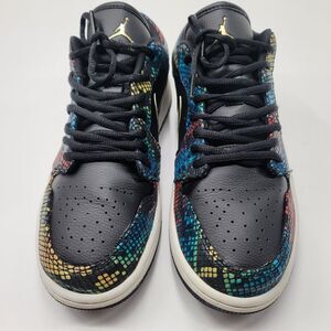 Air Jordan 1 Low SE 'Multi Snakeskin' CW5580-001 (2020) Women's Size 11.5